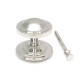 Art Deco Centre Door Knob - Polished Marine Stainless Steel
