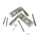 Avon Door Handle - Satin Marine Stainless Steel