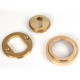 Polished Brass Art Deco Escutcheon
