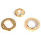 Polished Brass Round Euro Escutcheon