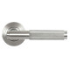 Brompton Sprung Lever Door Handle on Beehive Rose Set - Satin Marine Stainless Steel
