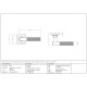 Brompton Sprung Lever Door Handle on Square Rose Set - Satin Marine Stainless Steel