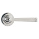 Avon Sprung Lever Door Handle on Round Rose Set - Polished Marine Stainless Steel