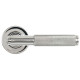 Brompton Unsprung Lever Door Handle on Round Rose Set - Polished Marine Stainless Steel