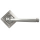 Avon Unsprung Lever Door Handle on Square Rose Set - Satin Marine Stainless Steel