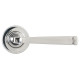 Avon Unsprung Lever Door Handle on Round Rose Set - Polished Marine Stainless Steel