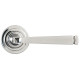 Avon Unsprung Lever Door Handle on Art Deco Rose Set - Polished Marine Stainless Steel