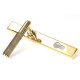 Brompton Slimline Sprung Lever Espagnolette - Polished Brass
