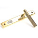 Brompton Slimline Sprung Lever Espagnolette - Polished Brass