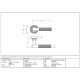 Brompton Sprung Lever Door Handle on Beehive Rose Set - Polished Brass