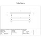 Offset T Bar Handle with Secret Fixings - Satin Marine Stainless Steel