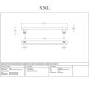 Offset T Bar Handle with Secret Fixings - Satin Marine Stainless Steel