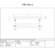 Offset T Bar Handle with Bolt Fixings - Satin Marine Stainless Steel