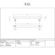 Offset T Bar Handle with Bolt Fixings - Satin Marine Stainless Steel