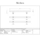 Offset T Bar Handle with Back-to-Back Fixings - Satin Marine Stainless Steel