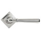 Newbury Lever on Square Rose Set - Polished Marine Stainless Steel