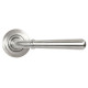 Newbury Unsprung Lever Door Handle on Art Deco Rose Set - Satin Marine Stainless Steel