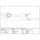 Newbury Unsprung Lever Door Handle on Round Rose Set - Polished Marine Stainless Steel