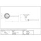Newbury Unsprung Lever Door Handle on Beehive Rose Set - Polished Marine Stainless Steel