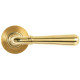 Newbury Lever on Beehive Rose Set - Polished Brass