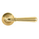 Polished Brass Newbury Lever on Round Rose Set - Unsprung