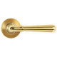 Polished Brass Newbury Lever on Beehive Rose Set - Unsprung