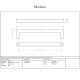 Albers Pull Handle - Satin Chrome