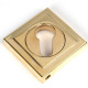 Polished Brass Square Euro Escutcheon