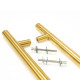 T Bar Handle with Back-to-Back Fixings - Aged Brass