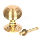 Beehive Centre Door Knob - Polished Brass