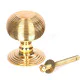 Beehive Centre Door Knob - Polished Brass