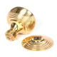 Beehive Centre Door Knob - Polished Brass