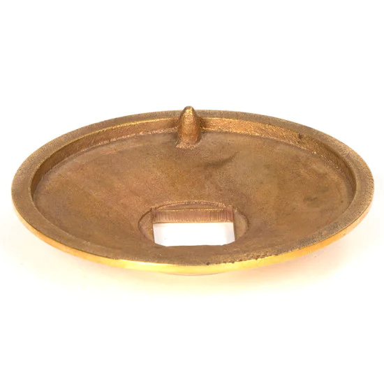Beehive Centre Door Knob - Polished Brass