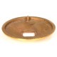 Beehive Centre Door Knob - Polished Brass