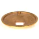 Beehive Centre Door Knob - Polished Brass