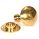 Polished Brass Beehive Door Knobs