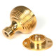 Polished Brass Beehive Door Knobs