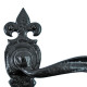 Kirkpatrick 2442 Fleur De Lys Curved Lever Door Handle