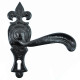 Kirkpatrick 2442 Fleur De Lys Curved Lever Door Handle