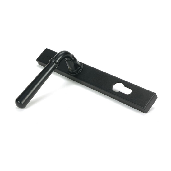 Matt Black Newbury Slimline Door Lever Handle