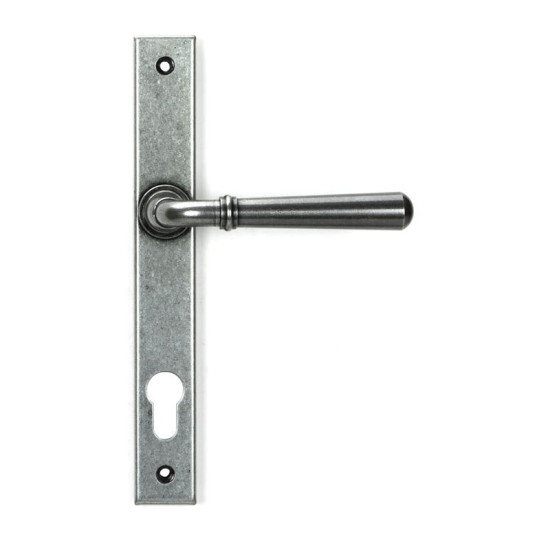 Pewter Newbury Slimline Door Lever Handle