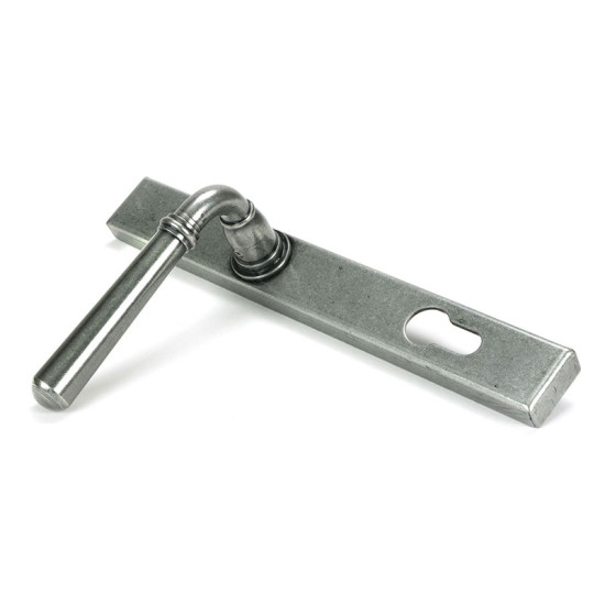 Pewter Newbury Slimline Door Lever Handle