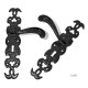 Kirkpatrick 1563 Curved Twining Lever Door Handle