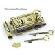 Davenport Brass Rim Lock Set