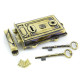 Davenport Brass Rim Lock Set