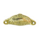 Brass Half Daisy Drawer Pull
