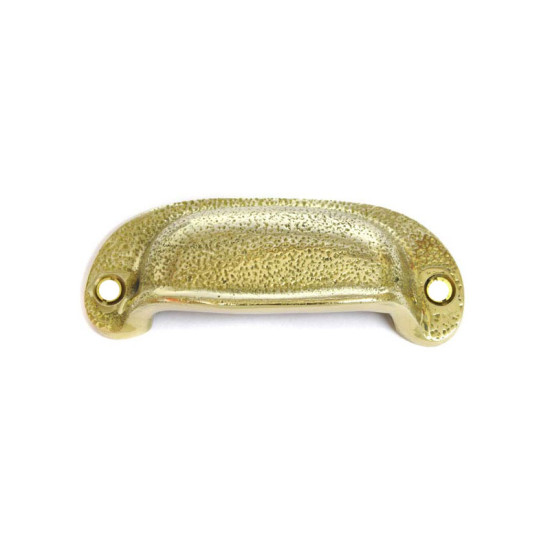 Brass Hammered Drawer Pull