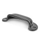 Plain Drawer Pull - Black Finish