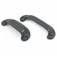 Plain Drawer Pull - Black Finish