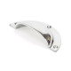 Period Cup Drawer Pull - Polished Chrome